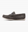 Florsheim Jasper Jr. Boys Moc Toe Strap Loafer - Gray Suede