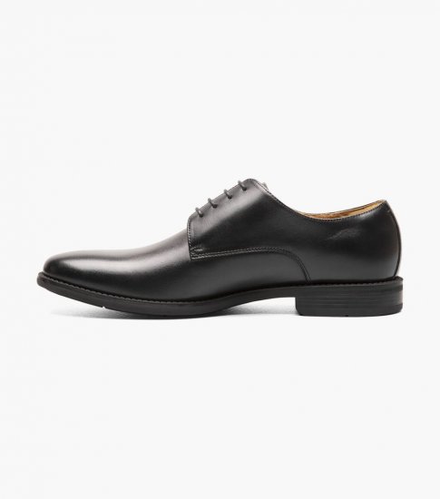 Florsheim Men's Santucci Plain Toe Oxford - Black - Click Image to Close