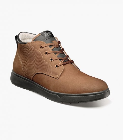 Florsheim Men's Heist Plain Toe Chukka Boot - Mocha - Click Image to Close