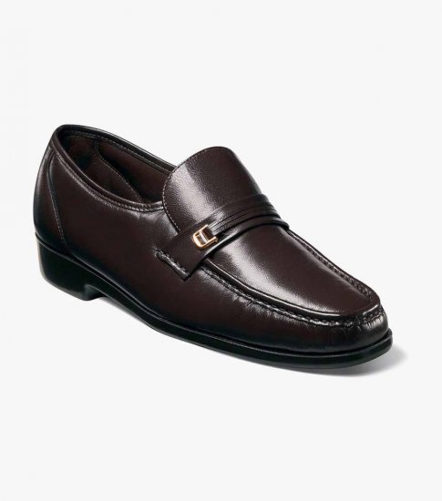 Florsheim Men's Riva Moc Toe Bit Loafer - Brown - Click Image to Close