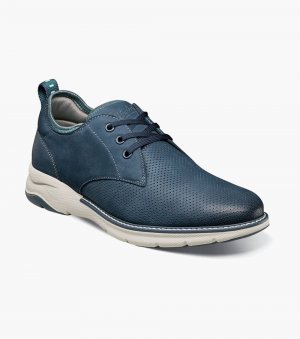 Florsheim Men's Frenzi Perf Toe Oxford - Navy Nubuck