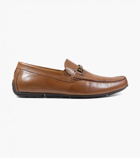 Florsheim Men's Dubino Moc Toe Bit Loafer - Cognac - Click Image to Close