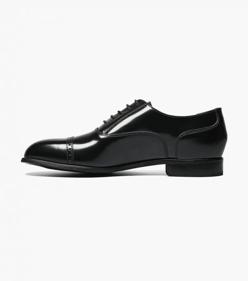 Florsheim Men's Lexington Cap Toe Oxford - Black - Click Image to Close