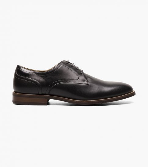 Florsheim Men's Rucci Plain Toe Oxford - Black - Click Image to Close