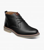 Florsheim Men's Norwalk Plain Toe Chukka Boot - Black CH