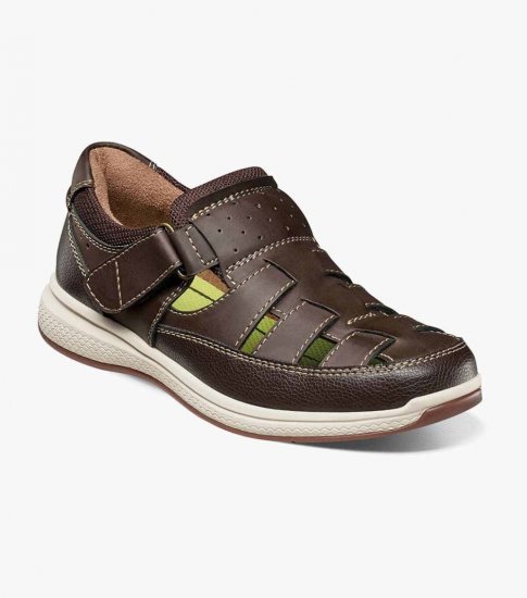 Florsheim Great Lakes Jr. Boys Fisherman Sandal - Brown CH - Click Image to Close