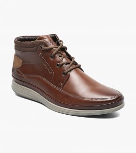 Florsheim Men's Saul Plain Toe Chukka Boot - Cognac