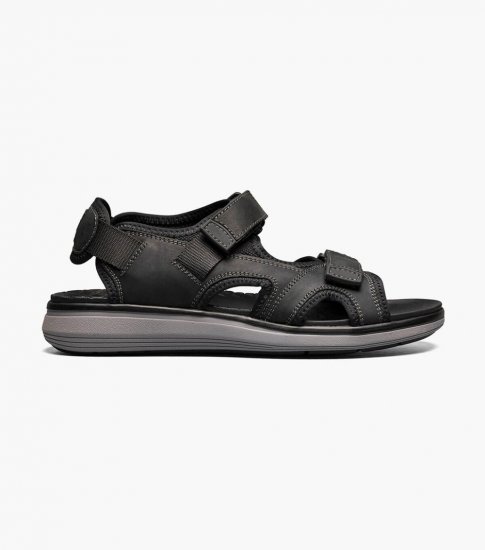 Florsheim Men's Venture River Sandal - Black CH - Click Image to Close