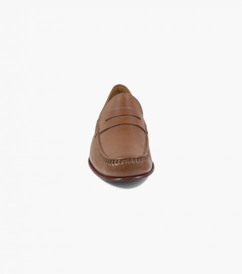 Florsheim Men's Beaufort Moc Toe Penny Loafer - Cognac - Click Image to Close