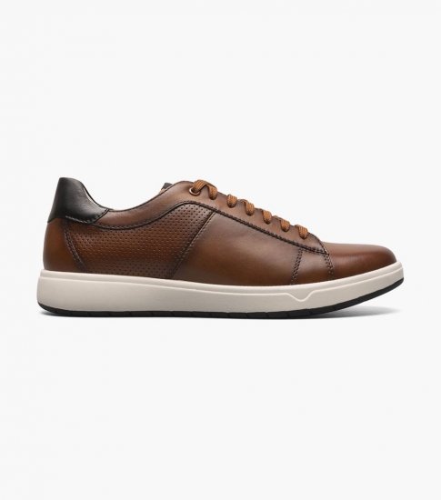 Florsheim Men's Heist Lace To Toe Sneaker - Cognac - Click Image to Close