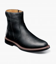 Florsheim Men's Norwalk Plain Toe Side Zip Boot - Black CH