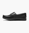 Florsheim Jasper Jr. Boys Moc Toe Bit Loafer - Black