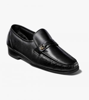 Florsheim Men's Milano Moc Toe Bit Loafer - Black