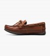 Florsheim Jasper Tie Jr. Boys Moc Toe Slip On Loafer - Saddle Tan