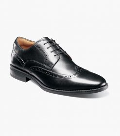 Florsheim Men's Santucci Wingtip Oxford - Black