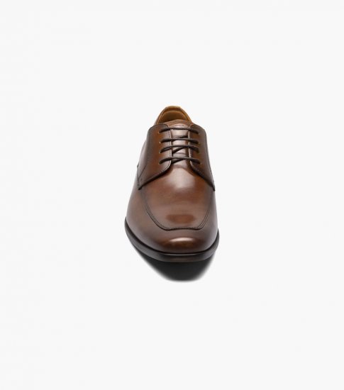 Florsheim Men's Postino Moc Toe Oxford - Cognac - Click Image to Close