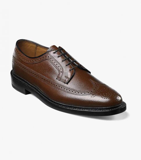 Florsheim Men's Kenmoor Wingtip Oxford - Cognac - Click Image to Close