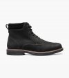 Florsheim Men's Norwalk Plain Toe Lace Up Boot - Black Nubuck