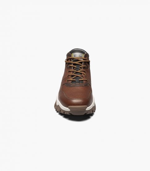 Florsheim Men's Xplor Moc Toe Hiker Boot - Cognac Tumbled - Click Image to Close