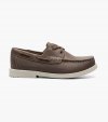 Florsheim Croquet Jr. Boys Moc Toe Boat Shoe - Brown CH