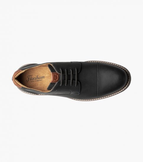 Florsheim Men's Norwalk Cap Toe Oxford - Black CH - Click Image to Close