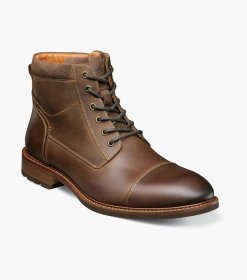 Florsheim Men's Chalet Cap Toe Lace Boot - Brown CH Florsheim Men's Chalet Cap Toe Lace Boot - Brown CH