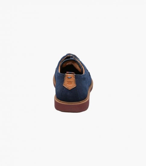 Florsheim Supacush Jr. Boys Plain Toe Oxford - Navy - Click Image to Close