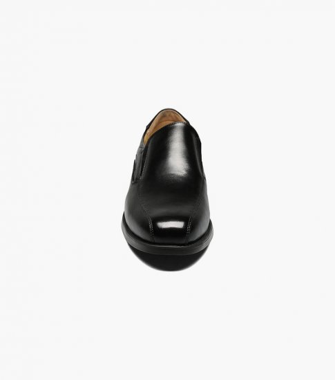 Florsheim Men's Midtown Bike Toe Slip On - Black - Click Image to Close