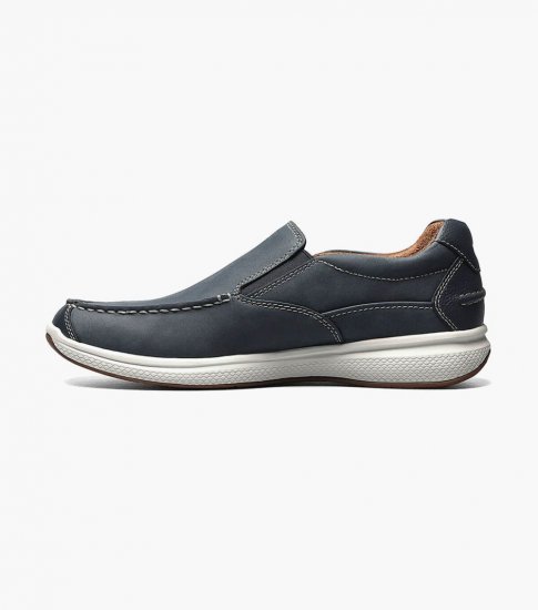 Florsheim Men's Great Lakes Moc Toe Slip On - Indigo - Click Image to Close