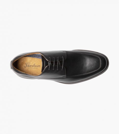 Florsheim Men's Santucci Moc Toe Oxford - Black - Click Image to Close