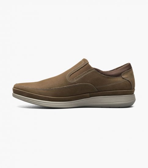 Florsheim Men's Motion Moc Toe Slip On - Mushroom - Click Image to Close