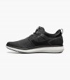 Florsheim Men's Venture Knit Plain Toe Lace Up Sneaker - Black