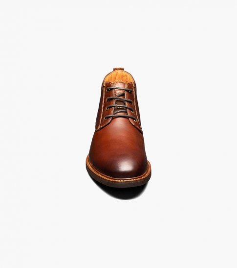 Florsheim Men's Lodge Plain Toe Chukka Boot - Chestnut - Click Image to Close