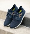 Florsheim Men's Venture Knit Plain Toe Lace Up Sneaker - Navy