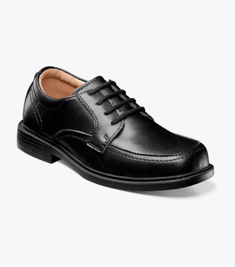 Florsheim Billings Jr. II Boys Moc Toe Oxford - Black - Click Image to Close