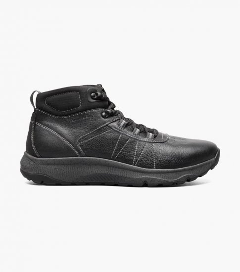 Florsheim Men's Tread Lite Plain Toe Hiker Boot - Black Tumbled - Click Image to Close