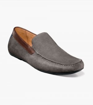 Florsheim Men's Talladega Moc Toe Venetian Driver - Gray Multi