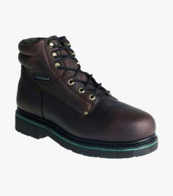 Florsheim Men's Utility Work Steel Toe Brown Plain Toe Lace Up Boot - Brown