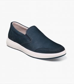 Florsheim Men's Heist Moc Toe Slip On Sneaker - Navy Florsheim Men's Heist Moc Toe Slip On Sneaker - Navy