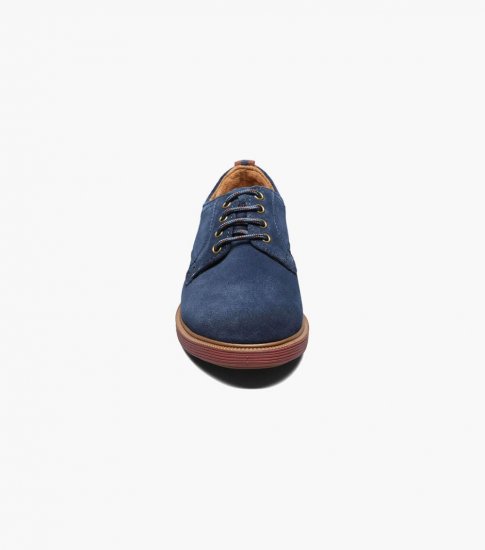 Florsheim Supacush Jr. Boys Plain Toe Oxford - Navy - Click Image to Close