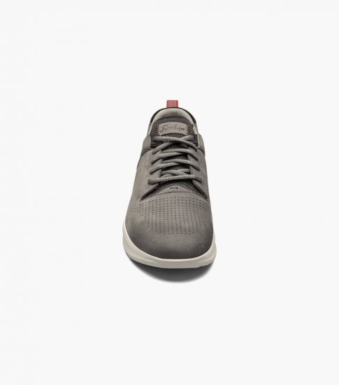 Florsheim Men's Studio Perf Toe Lace Up Sneaker - Gray - Click Image to Close