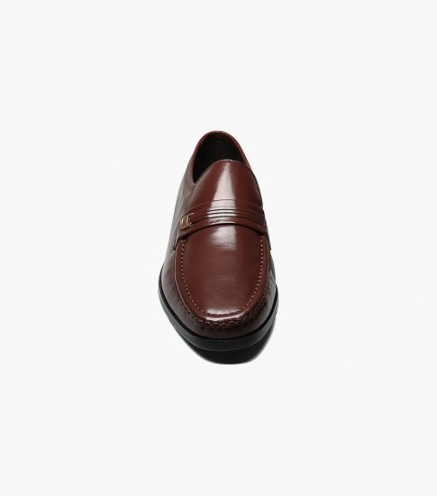 Florsheim Men's Riva Moc Toe Bit Loafer - Cognac - Click Image to Close