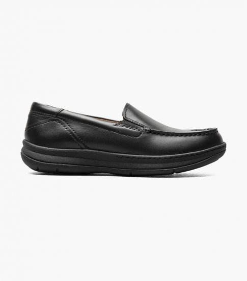 Florsheim Central Jr. Moc Toe Venetian Loafer - Black - Click Image to Close