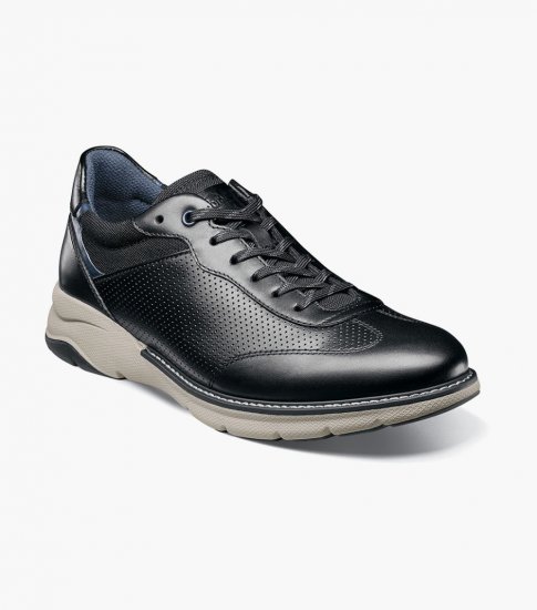 Florsheim Men's Frenzi T-Toe Oxford - Black - Click Image to Close