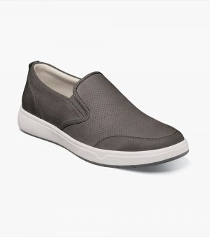 Florsheim Men's Heist Moc Toe Slip On Sneaker - Gray