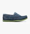 Florsheim Jasper Jr. Boys Moc Toe Penny Driver - Blue Suede