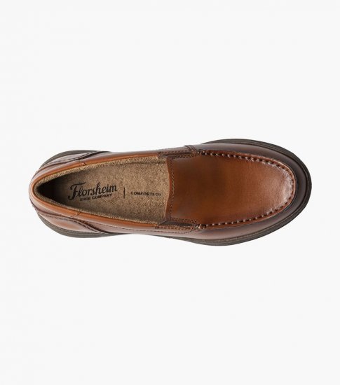 Florsheim Central Jr. Moc Toe Venetian Loafer - Cognac - Click Image to Close