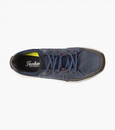 Florsheim Men's Tread Lite Moc Toe Lace Up Sneaker - Navy - Click Image to Close