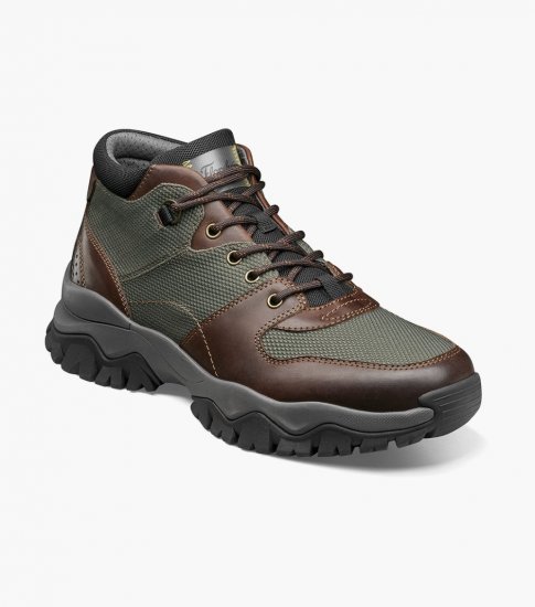 Florsheim Men's Xplor Moc Toe Hiker Boot - Green - Click Image to Close