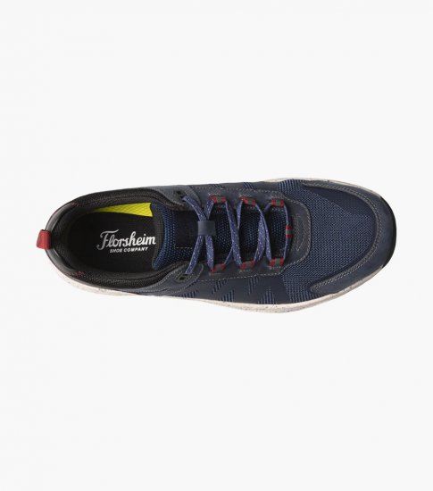 Florsheim Men's Tread Lite Mesh Moc Toe Lace Up Sneaker - Navy - Click Image to Close